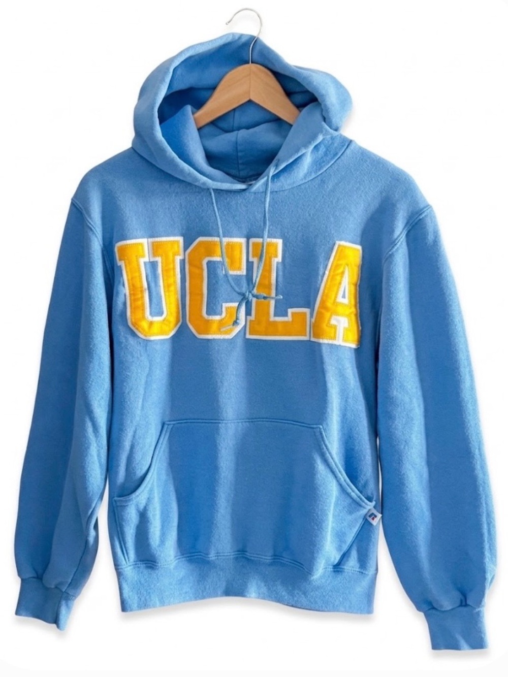 Vintage 2005 Woman UCLA Light Blue Hoodie with Yellow Letters